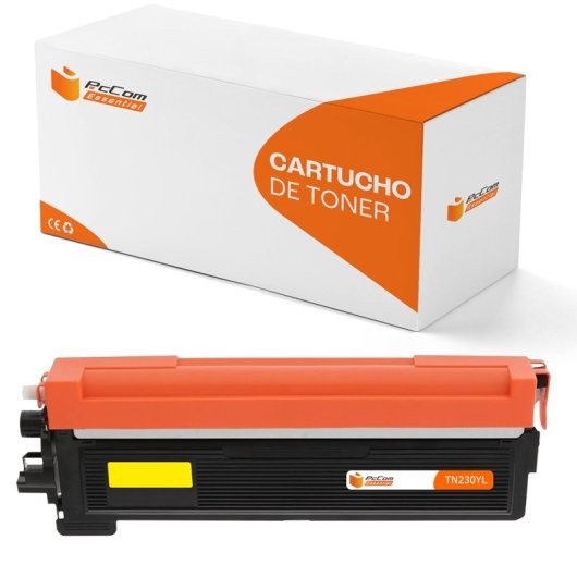 PcCom Essential Brother TN230 Tóner Compatible Amarillo