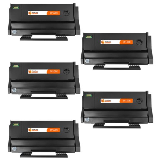 PcCom Essential Ricoh Aficio SP100E/SP112 Tóner Compatible Negro Pack 5