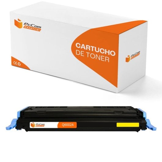 PcCom Essential HP Q6002A/124A Tóner Compatible Amarillo