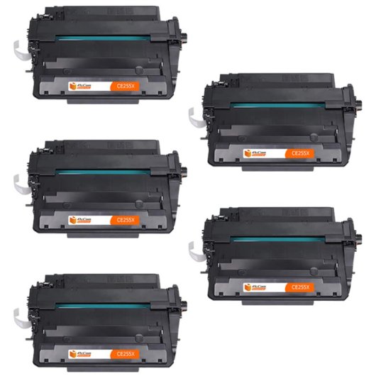 PcCom Essential HP CE255X/55X Tóner Compatible Negro Pack 5