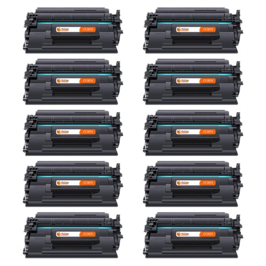 PcCom Essential HP CF287X/87X Tóner Compatible Negro Pack 10