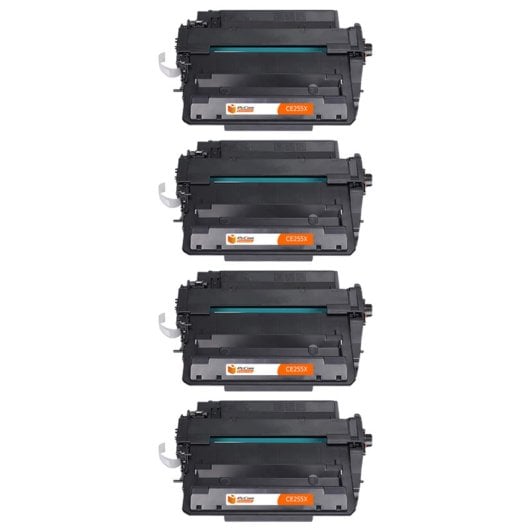 PcCom Essential HP CE255X/55X Tóner Compatible Negro Pack 4
