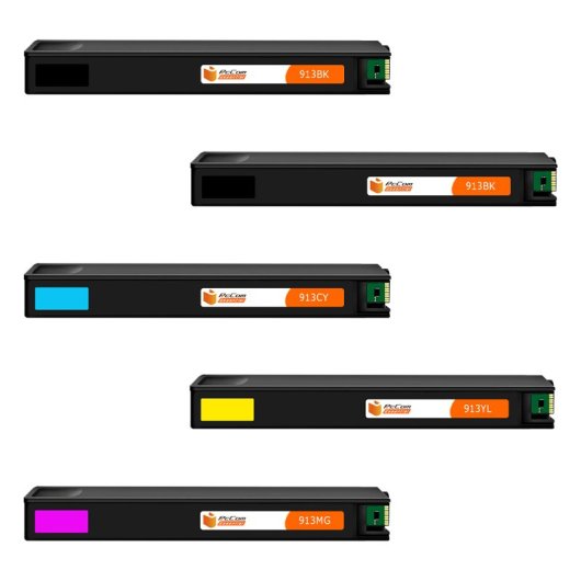 PcCom Essential HP 913A Cartucho Tinta Compatible Negro/Cian/Magenta/Amarillo Pack 5