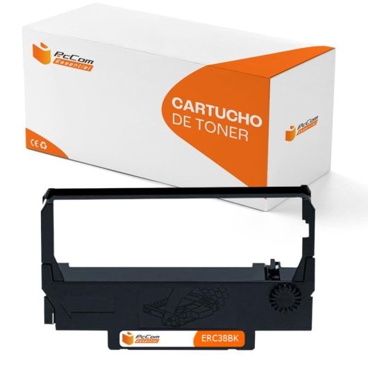 PcCom Essential Epson ERC38/ERC34/ERC30 Cinta Matricial Compatible Negro