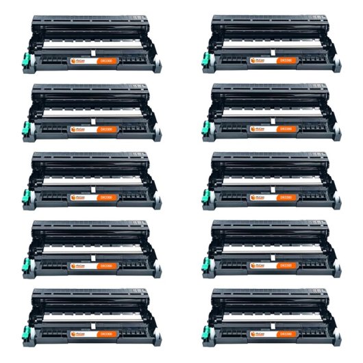 PcCom Essential Brother DR3300 Tambor Compatible Negro Pack 10