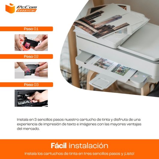 PcCom Essential HP 56/57 Cartucho Tinta Compatible Negro/tricolor Pack 3