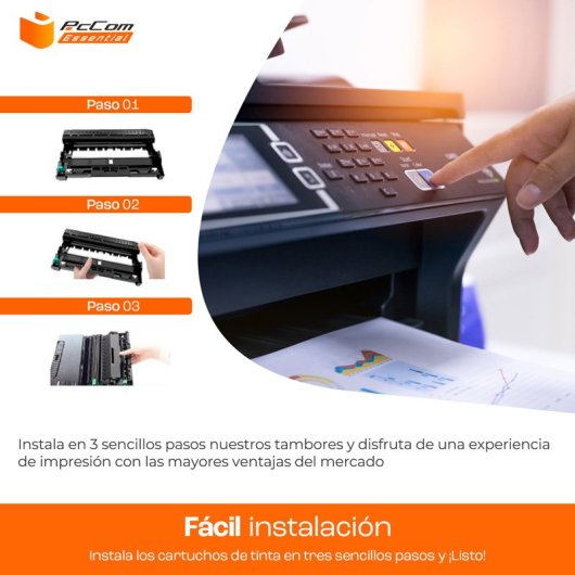 PcCom Essential HP W1120A/W1132A Tambor Compatible Negro Pack 10