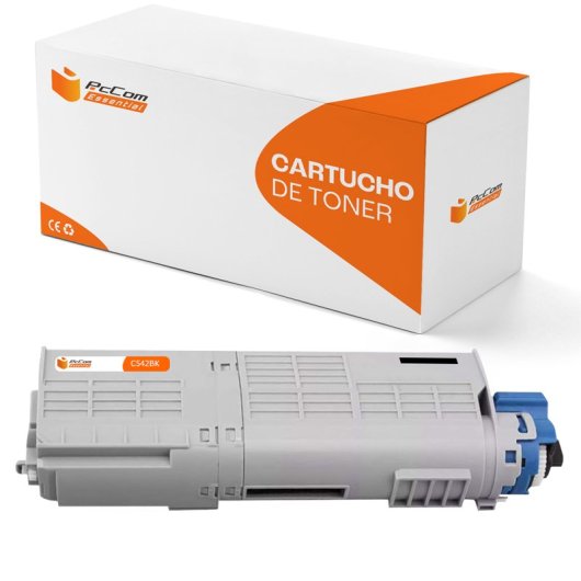 PcCom Essential OKI C532DN/C542DN/MC573DN/MC563DN Tóner Compatible Negro