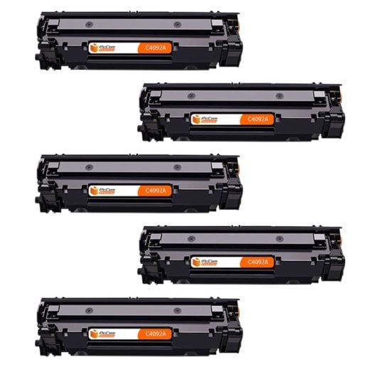 PcCom Essential HP C4092A/92A Tóner Compatible Negro Pack 5