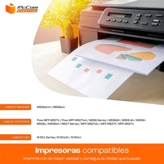 PcCom Essential HP CF287X/87X Tóner Compatible Negro Pack 4