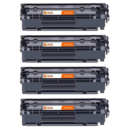 PcCom Essential HP Q2610A/10A Tóner Compatible Negro Pack 4