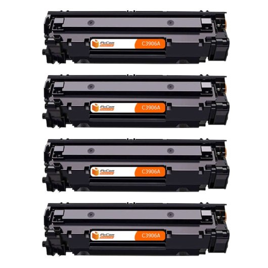 PcCom Essential HP C3906A/06A Tóner Compatible Negro Pack 4