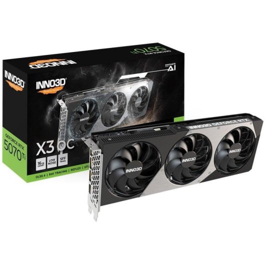 Carte Graphique Inno3D GeForce RTX 5070 Ti X3 OC 16GB GDDR7 Reflex 2 RTX AI DLSS4