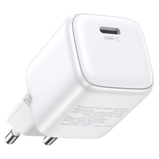 Chargeur Ugreen Nexode Mini Gan 30w Blanc
