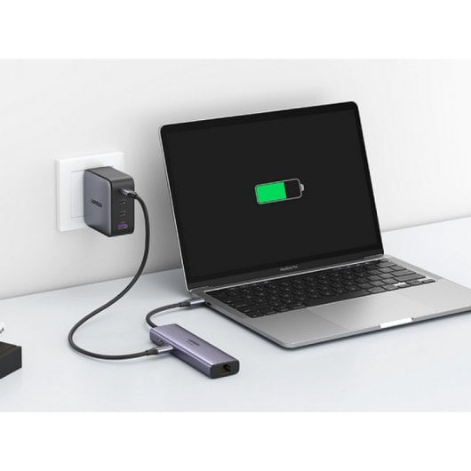 Ugreen 60515 Hub 7-em-1 USB-C para HDMI/3x USB 3.2/USB-C/SD/MicroSD Cinzento