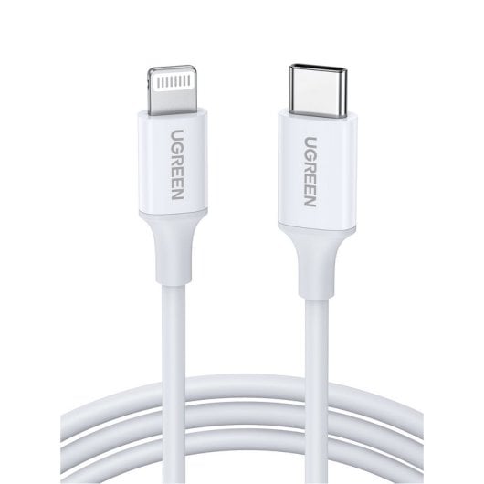 Ugreen USB-C-auf-Lightning-MFI-Kabel 1 m weiß