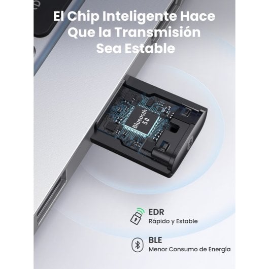 Ugreen 80889 Adaptador USB Bluetooth 5.0 Preto