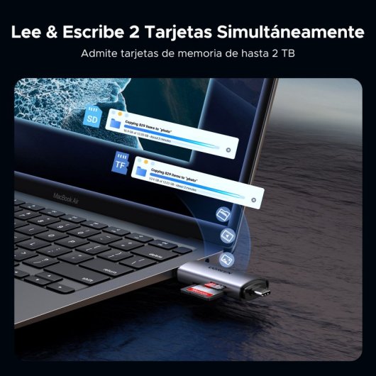 Ugreen 50706 Leitor de Cartões USB/Micro-USB Prateado