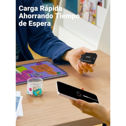 Ugreen 10191 Cargador Carga Rápida 20W USB-C Negro