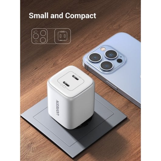 Chargeur Ugreen Nexode Gan 45w Blanc