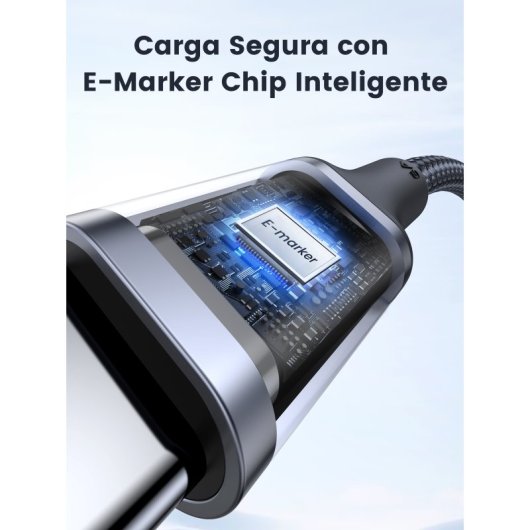 Ugreen 70427 Cabo USB2.0 USB-C para USB-C 1m Preto
