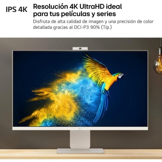 LG MyView Smart Monitor 32SR85U-W 31.5" LED IPS UltraHD 4K com Altifalantes, Altura Ajustável, USB-C e Webcam