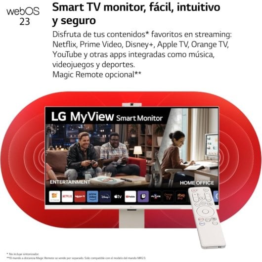 LG MyView Smart Monitor 32SR85U-W 31.5" LED IPS UltraHD 4K com Altifalantes, Altura Ajustável, USB-C e Webcam