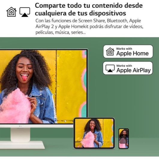 LG MyView Smart Monitor 32SR85U-W 31.5" LED IPS UltraHD 4K com Altifalantes, Altura Ajustável, USB-C e Webcam