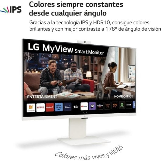 LG MyView Smart Monitor 32SR85U-W 31.5" LED IPS UltraHD 4K com Altifalantes, Altura Ajustável, USB-C e Webcam