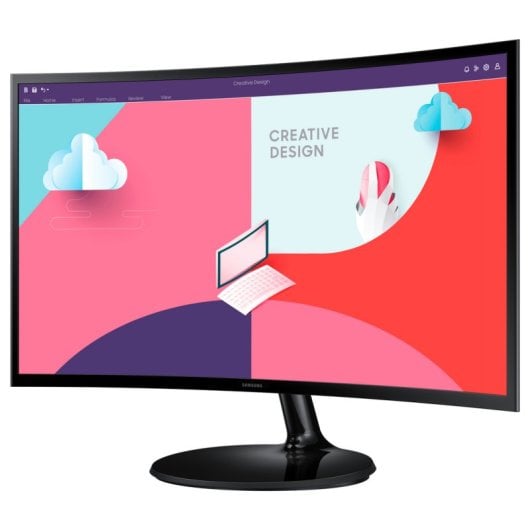 Écran PC Samsung Essential S36C 24" LED VA FullHD 75 Hz FreeSync incurvé