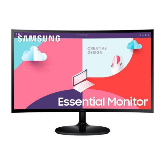 Monitor Samsung Essential S36C 24" FullHD 75Hz VA Curvo FreeSync Flicker Free