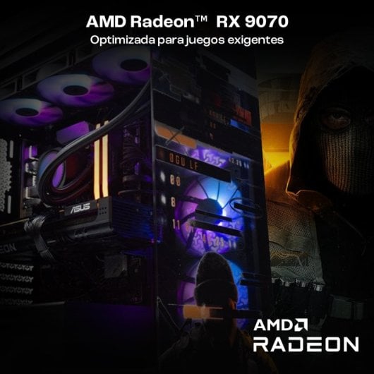 PcCom iCUE AMD Ryzen 7 7800X3D / 32GB / 2TB SSD / RX 9070