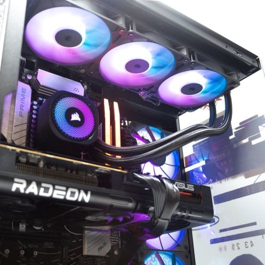 PcCom iCUE AMD Ryzen 7 7800X3D / 32GB / 2TB SSD / RX 9070
