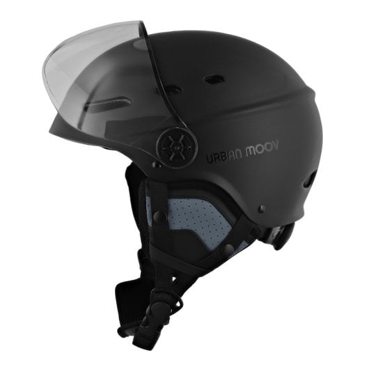 Casque de Protection TnB avec Visière pour Trottinette/Skateboard/Roller Taille M/L 55-57cm Noir Homologué