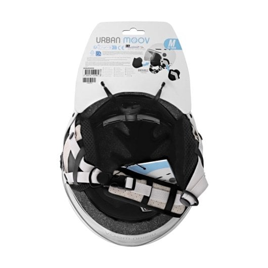 Casque de Protection TnB avec Visière pour Trottinette/Skateboard/Roller Taille M/L 55-57cm Blanc Homologué