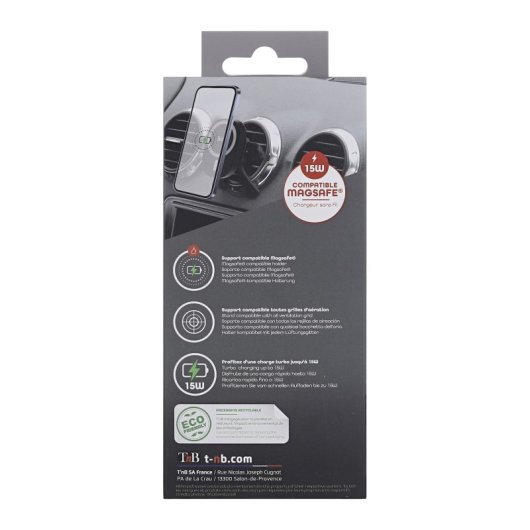 TnB CHAIRPRO Soporte Magnético Universal Smartphone para Coche con Carga Inalámbrica 15W MagSafe