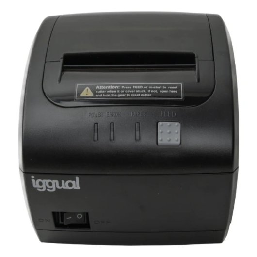 iggual TP7001 Stampante termica per biglietti USB+RS232+RJ45 Nero