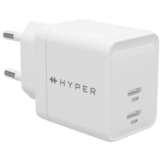 Hyper HJG35EU HyperJuice Carregador USB-C de 35 W GanN para Smartphone e Tablets Branco