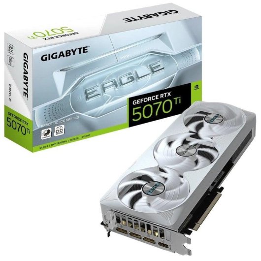 Scheda Grafica Gigabyte GeForce RTX 5070 Ti EAGLE OC ICE 16GB GDDR7 Reflex 2 RTX AI DLSS4
