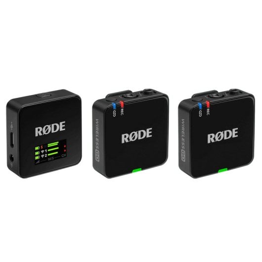 Rode Wireless GO (Gen 3) Sistema de Micrófono Inalámbrico Compacto para Cámaras y Móviles Negro
