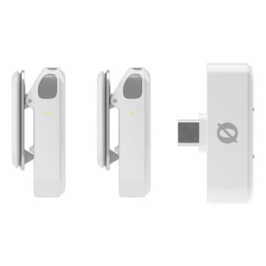 Microfone Rode Wireless Micro USB-C omnidirecional compacto branco