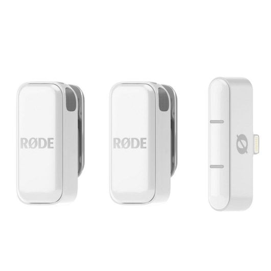 Rode Wireless Micro Micrófono Inalámbrico Ultracompacto Lightning Blanco