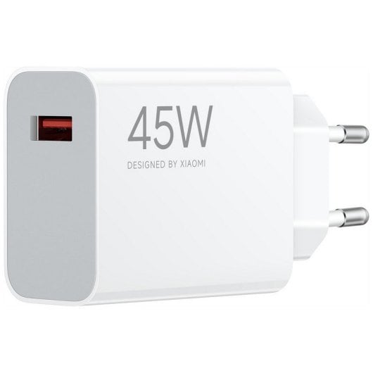Adaptateur secteur de charge rapide USB-A 45 W Xiaomi Blanc