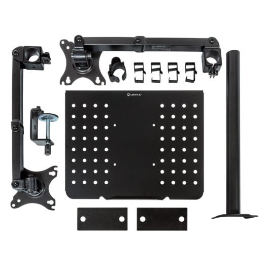 Unykach TV-/Monitor-Tischständer für 13-32-Zoll-Bildschirme mit Laptop-Ständer