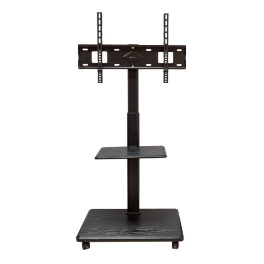 Unykach Boden-TV-Ständer, mobil mit Ablage und höhenverstellbar für 32-75-Zoll-Bildschirme, max. Vesa 600 x 400 mm