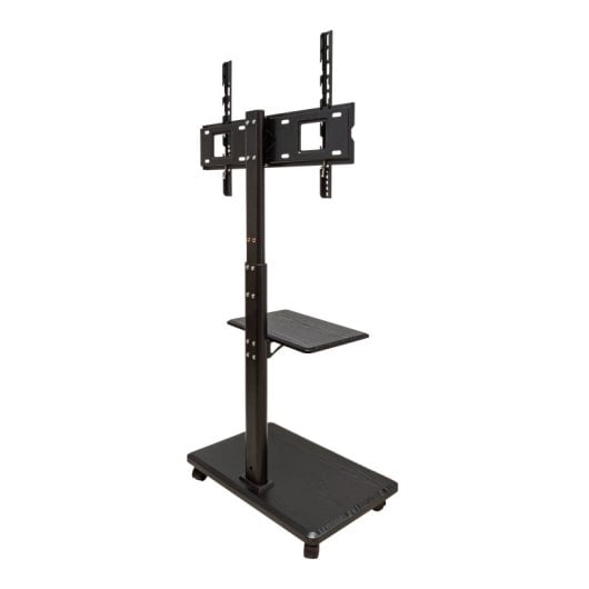 Unykach Boden-TV-Ständer, mobil mit Ablage und höhenverstellbar für 32-75-Zoll-Bildschirme, max. Vesa 600 x 400 mm