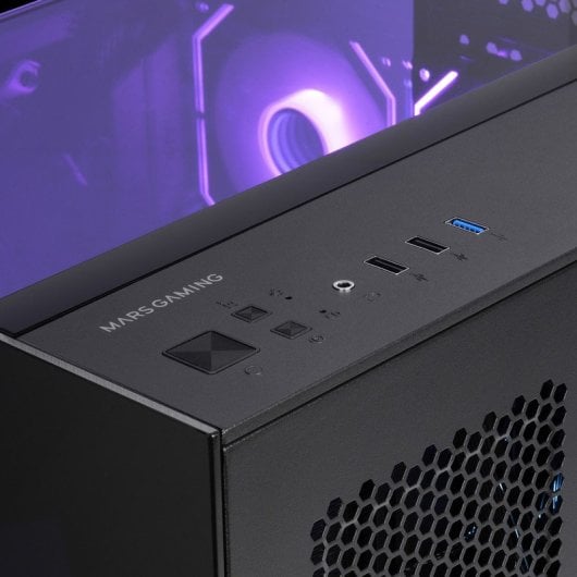 Mars Gaming Mc-vision Caja Atx Triple Cristal Templado Sin Marco Diseño Doble Cámara Usb 3.0 Negro