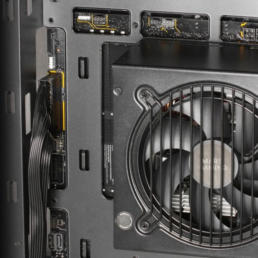 Mars Gaming Mc-vision Caja Atx Triple Cristal Templado Sin Marco Diseño Doble Cámara Usb 3.0 Negro