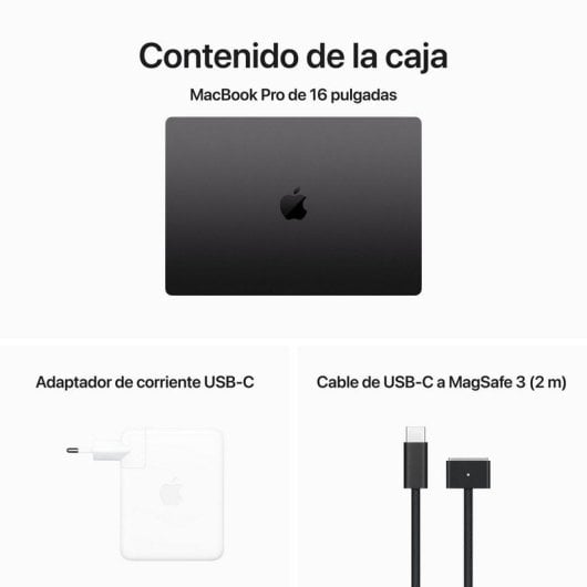 Apple Macbook Pro Apple M3 Max 16 Núcleos/48GB/1TB SSD/GPU 40 Núcleos/14" Negro Espacial