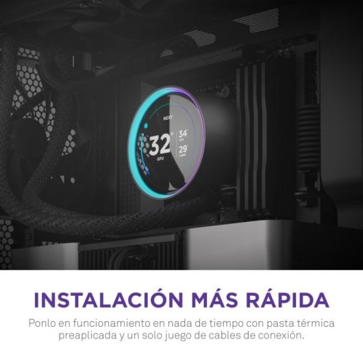 NZXT Kraken Elite 240 Kit de Refrigeração Líquida com Ecrã IPS 240mm Preto